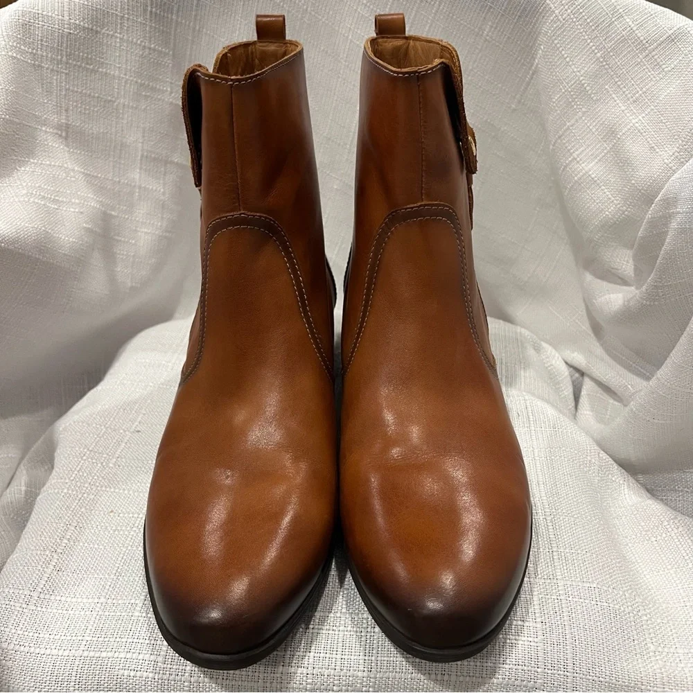 Pikolinos Malaga W6W Leather Bootie Brandy Ankle Boots EU 42/US 11 11.5 EUC Shoe - Picture 4 of 14